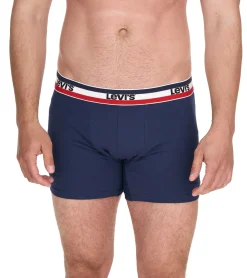 Unterwäsche|Boxershorts*LEVI´S 5er Pack LEVI`S Herren Boxershorts Baumwoll-Unterwäsche mit farblichen Akzenten am Bund 701224335 Schwarz/Grau/Blau