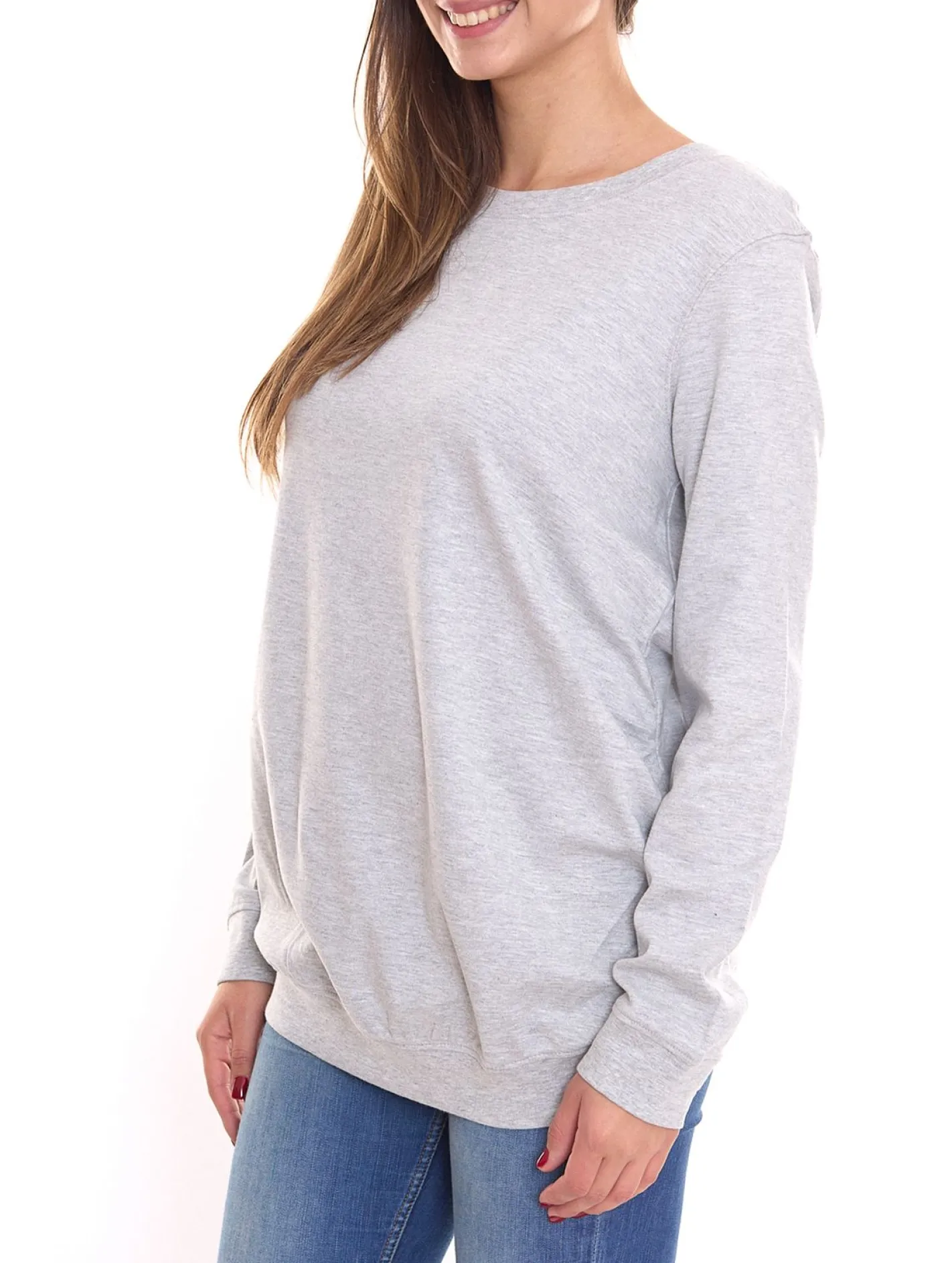 Sweater & Pullover*neun 9 monate 2er Pack Damen schlichtes Schwangerschafts-Shirt Umstands-Mode 54707926 Grau