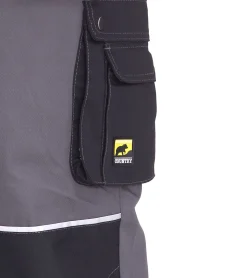 Jeans & Hosen*NORTHERN COUNTRY 2er Pack Herren Arbeits-Hose mit Knie-Verstärkung Berufsbekleidung Heimwerker-Hose 60380202 Grau/Schwarz