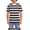 T-Shirts & Tank Tops*OTTO 3er Pack products Herren gestreiftes T-Shirt nachhaltiges Sommer-Shirt aus Bio-Baumwolle 73316559 Grau/Schwarz