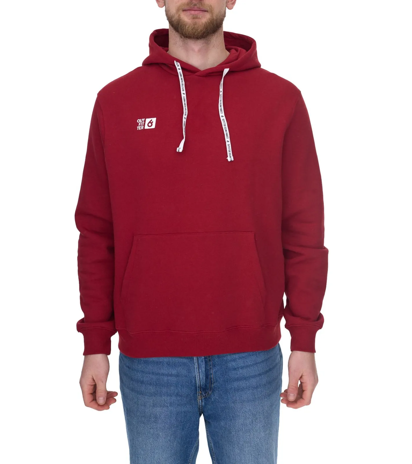 Pullover & Sweater*Outfitter 3er Pack Ocean Fabrics Thai Herren Hoodie nachhaltiger Kapuzen-Pullover im Basic-Style OUT-M-1003-OTW Schwarz, Rot oder Dunkelblau