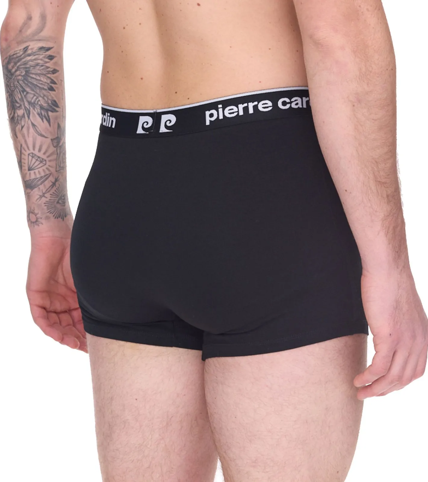 Unterwäsche|Boxershorts*Pierre Cardin 2er Pack Herren Baumwoll-Boxershorts Unterwäsche R808 Schwarz oder Grau