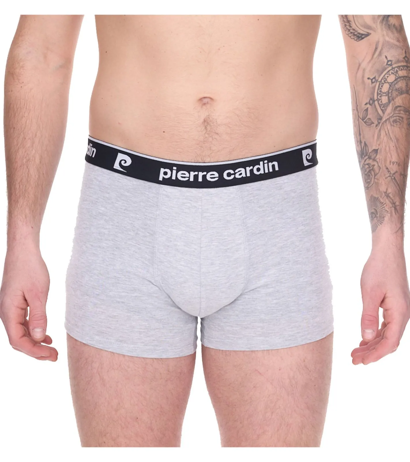 Unterwäsche|Boxershorts*Pierre Cardin 2er Pack Herren Baumwoll-Boxershorts Unterwäsche R808 Schwarz oder Grau