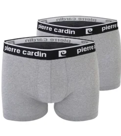 Unterwäsche|Boxershorts*Pierre Cardin 2er Pack Herren Baumwoll-Boxershorts Unterwäsche R808 6500 Grau