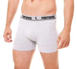 Unterwäsche|Boxershorts*PORTOFINO 2er Pack Herren Unterwäsche komfortable Boxershorts PF100-00 Schwarz, Grau oder Blau