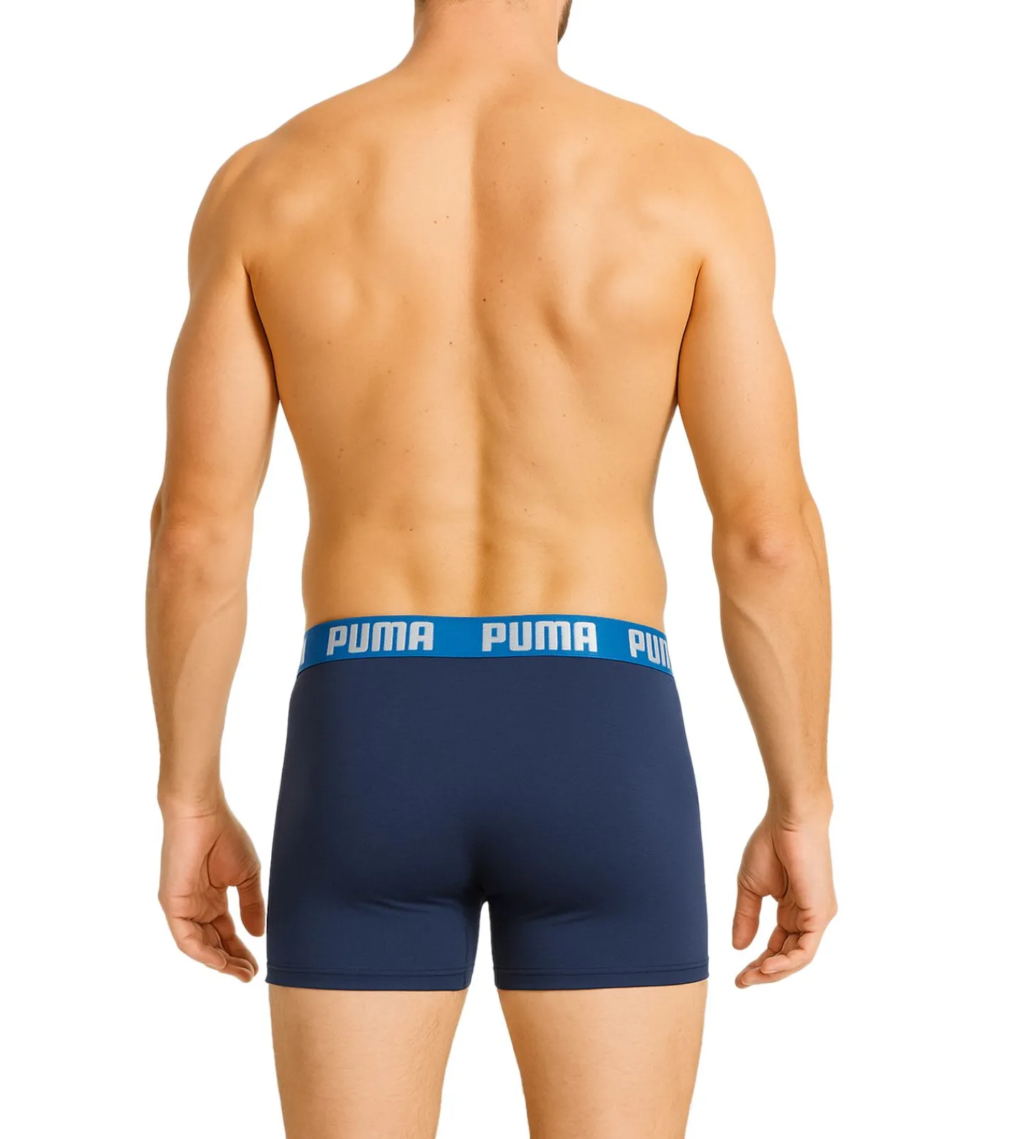 Unterwäsche|Boxershorts*PUMA 2er Pack Everyday Basic Boxer Herren Boxer-Shorts Baumwoll-Unterhose 521015001 420 Blau