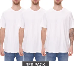 T-Shirts & Tank Tops*PUMA 3er Pack Herren Baumwoll-Shirt T-Shirts Rundhals-Shirt Basic-Shirt 678256 01 Weiß