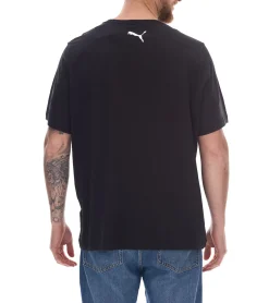 T-Shirts & Tank Tops*PUMA 3er Pack Herren Baumwoll-Shirt T-Shirts Rundhals-Shirt Basic-Shirt 678256 02 Schwarz