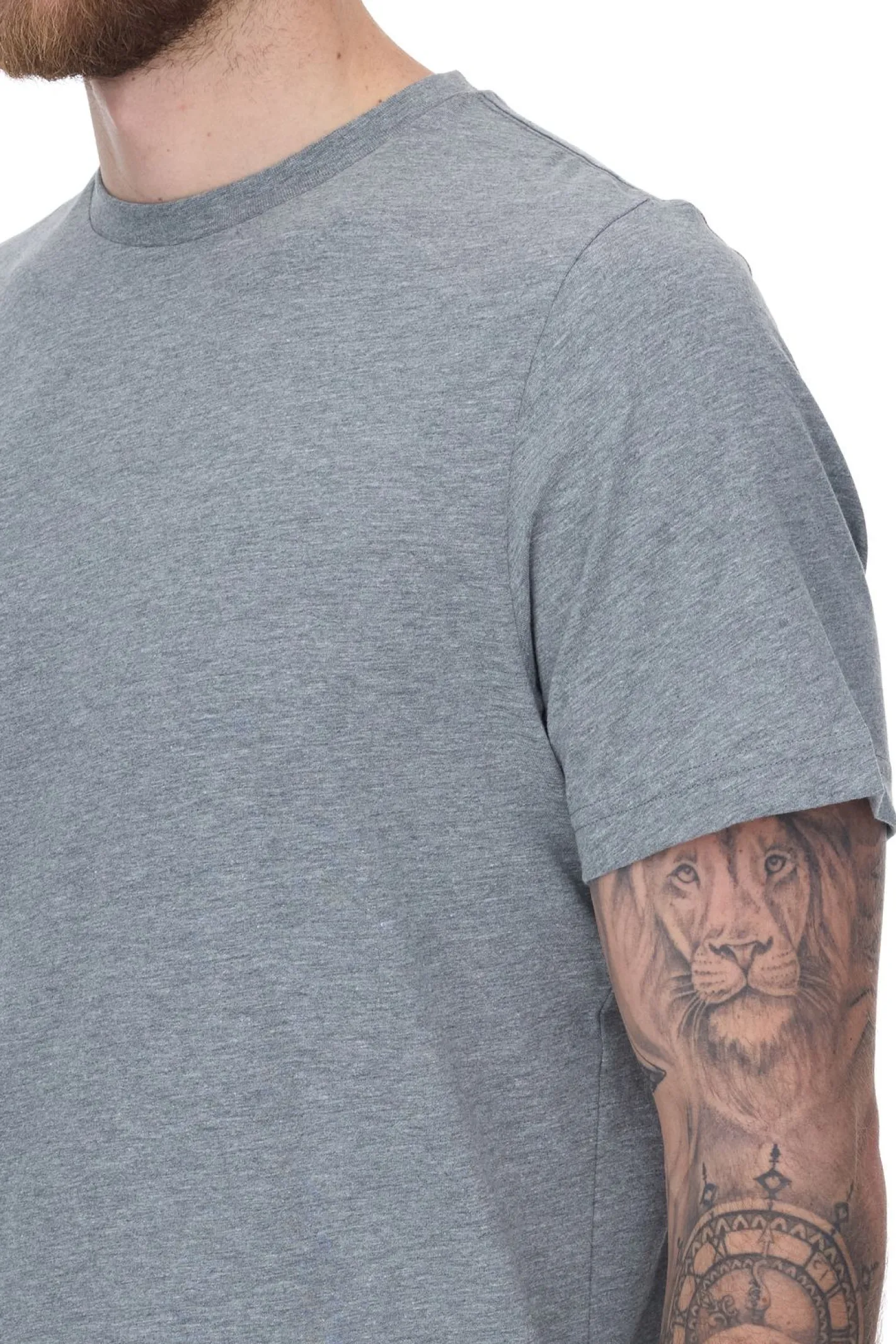 T-Shirts & Tank Tops*PUMA 2er Pack Herren T-Shirts Baumwoll-Shirt Rundhals-Shirts Basic-Shirt 683509 01 Grau