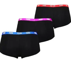 Unterwäsche|Socken & Unterwäsche*PUMA 3er Pack Panties Damen Slips Unterwäsche-Set Baumwoll-Slips 701224756 001 Schwarz