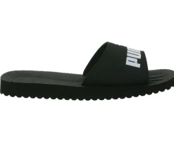 Zehentrenner & Sandalen*PUMA 3er Pack Purecat Bade-Latschen für Damen und Herren Sommer-Schlappen mit EVA-Sohle 360262 Schwarz, Weiß oder Rosa