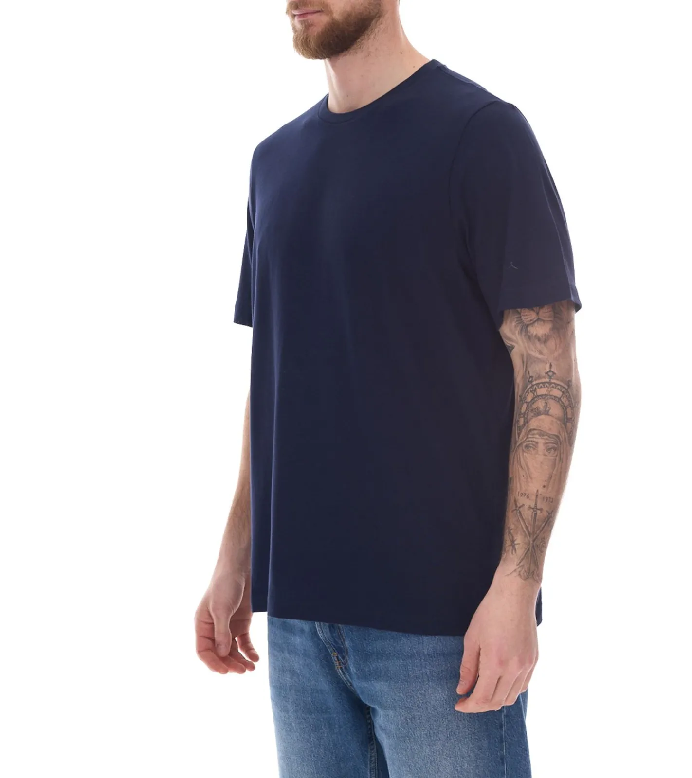 T-Shirts & Tank Tops*PUMA 3er Pack Statement Deluxe Edition Base nachhaltiges Herren Baumwoll-Shirt T-Shirts 683509 Grau oder Dunkelblau