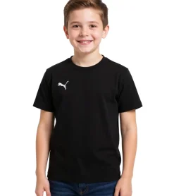 T-Shirts & Tank Tops*PUMA 3er Pack TeamGoal 23 Casual Kinder Sport-Shirt für Jungen & Mädchen Baumwoll T-Shirt mit Logo-Stickerei 656709 Schwarz oder Gelb