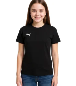 T-Shirts & Tank Tops*PUMA 3er Pack TeamGoal 23 Casual Kinder Sport-Shirt für Jungen & Mädchen Baumwoll T-Shirt mit Logo-Stickerei 656709 Schwarz oder Gelb