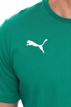 T-Shirts & Tank Tops*PUMA 2er Pack TeamGoal 23 Casual Herren T-Shirt mit Logo-Stickerei Baumwoll-Shirt Fußball 656578 Grau, oder Grün Gelb