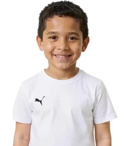 T-Shirts & Tank Tops*PUMA 3er Pack TeamGoal 23 Casual Kinder Sport-Shirt für Jungen & Mädchen Baumwoll T-Shirt mit Logo-Stickerei 656709 04 Weiß