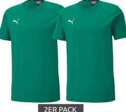 T-Shirts & Tank Tops*PUMA 6er Pack TeamGoal 23 Jungen & Mädchen Sport-Shirt Baumwoll-Shirt mit Logo-Patch T-Shirt 656709 in Grün, Schwarz, Grau, Gelb, Rot oder Weiß