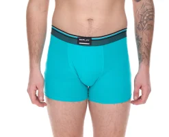 Unterwäsche|Boxershorts*REPLAY 2er Pack Herren Retro Boxershorts Baumwoll-Unterwäsche oder Schwarz/Blau Schwarz/Türkis