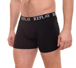 Unterwäsche|Boxershorts*REPLAY 3er Pack Herren Retro Boxershorts Baumwoll-Unterwäsche I101102-002 N011 Schwarz