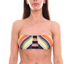Wassersport|Bademode & Nachtwäsche*RIP CURL 2er Pack Beach Bazaar Damen Bikini-Oberteil mit Clip-Verschluss Bandeau-Bikini Bandeau-Top Bademode GSILC5 Bunt