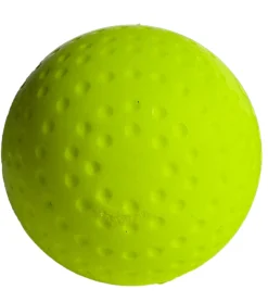 Sportausrüstung|Ballsport*SCOOP 6er Pack X-Treme Hockey Street-Balls mit Dimple-Design Hockeyball Sport-Ausrüstung NI266446 Neon-Gelb