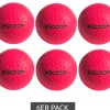 Sportausrüstung|Ballsport*SCOOP 6er Pack X-Treme Hockey Street-Balls mit Dimple-Design Hockeyball Sport-Ausrüstung NL266443 Rosa