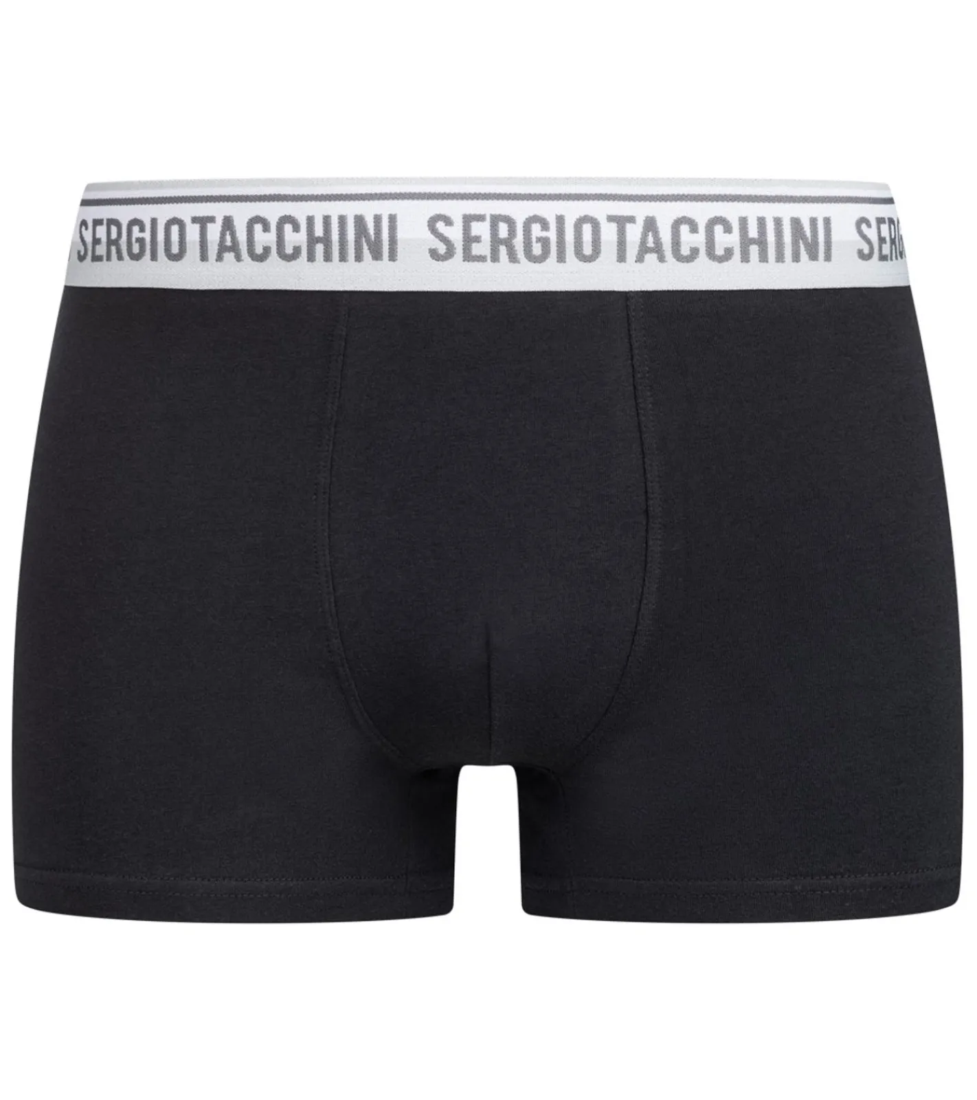 Unterwäsche|Boxershorts*Sergio Tacchini 20er Pack Herren Boxershorts mit zweifarbigen Bund und weißen Schriftzug Baumwoll-Unterhose 160gsm 23.0000.974 Schwarz/Weiß, Schwarz/Grau oder Schwarz