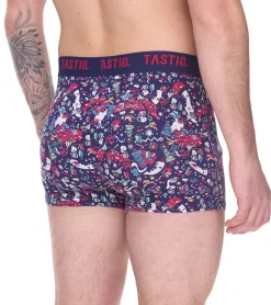 Unterwäsche|Boxershorts*TASTIQ 5er Pack Herren Boxershorts in Geschenkbox mit Weihnachts-Print Baumwoll-Unterhose Tas/1/BCX5/XMAS Schwarz/Bunt