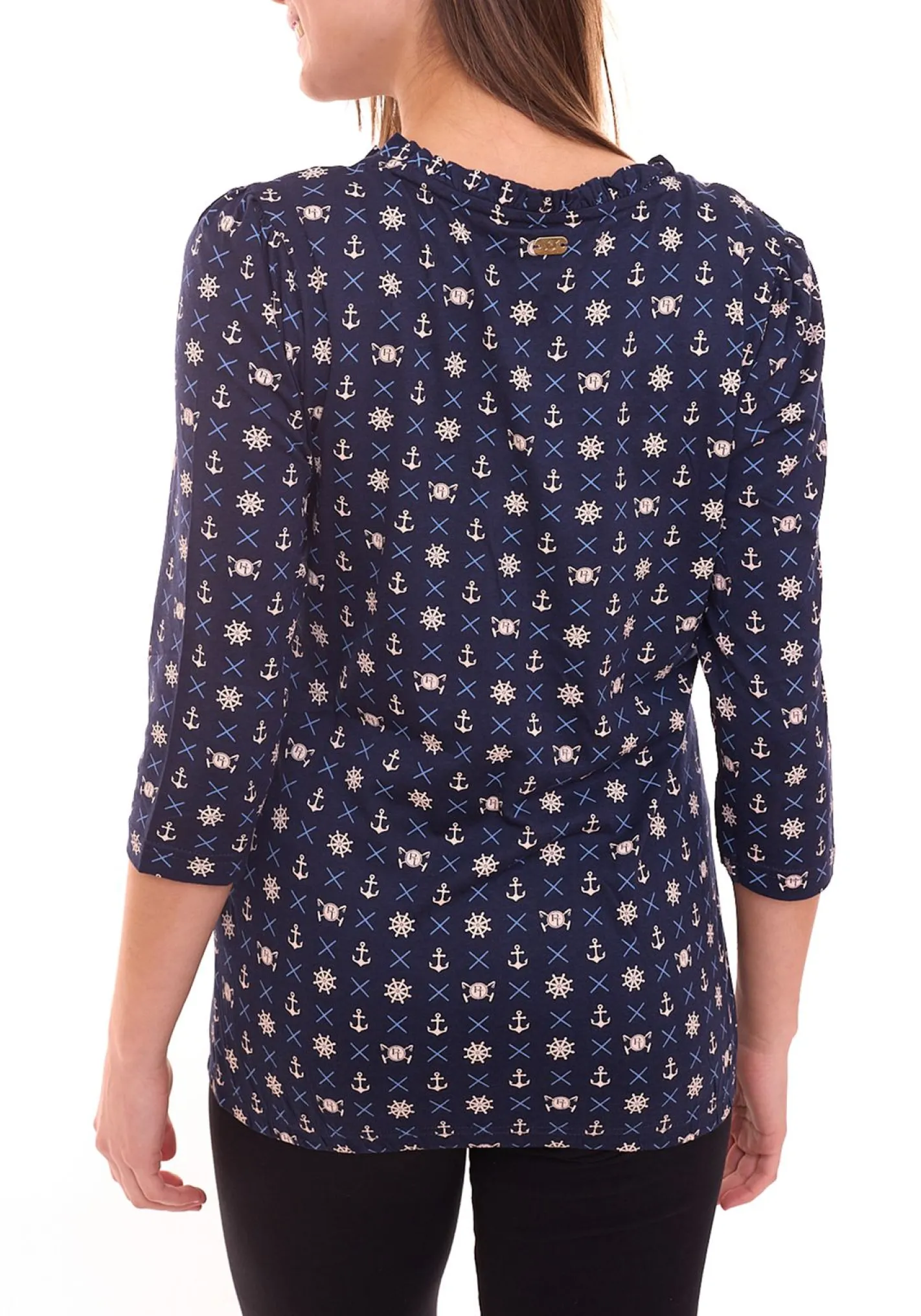 Tops & T-Shirts*Tom Tailor 2er Pack T-Shirt Set Damen Sommer-Shirt und Baumwoll-Top 21882004 Weiß/Blau