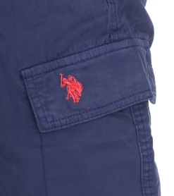 Shorts & Bermudas*U.S. POLO ASSN. 2er Pack Herren Freizeit-Cargo Shorts leichte Freizeit-Shorts mit U.S. Polo Stickerei kurze Hose 143 68147 52661 in Khaki, Blau, Beige oder Grau