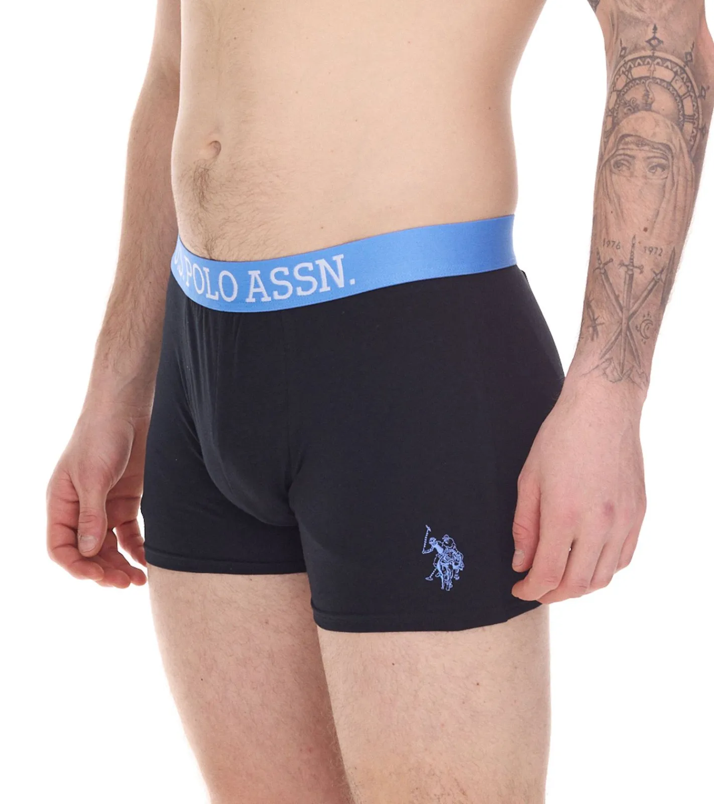 Unterwäsche|Boxershorts*U.S. POLO ASSN. 6er Pack Herren Boxershorts atmungsaktive Baumwoll-Unterhose Unterwäsche 011601_US16133_02 Schwarz oder Blau/Rot