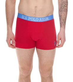 Unterwäsche|Boxershorts*U.S. POLO ASSN. 6er Pack Herren Boxershorts atmungsaktive Baumwoll-Unterhose Unterwäsche 011601_US16133_02 Schwarz oder Blau/Rot