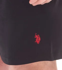 Shorts & Bermudas*U.S. POLO ASSN. 3er Pack Herren Freizeit- & Sport-Shorts leichte Fitness-Short mit U.S. Polo Stickerei kurze Hose US16738 Schwarz/Rot oder Dunkelblau/Rot
