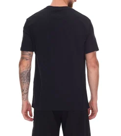 T-Shirts & Tank Tops*U.S. SPORT AMERICA 2er Pack Herren T-Shirt Basic Baumwoll-Shirt Rundhals-Shirt Kurzarm Blau/Schwarz