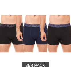 Unterwäsche|Boxershorts*Von Dutch 3er Pack Origi Herren Boxershorts Unterwäsche VD/1/BCX3/ORIGI3 Schwarz
