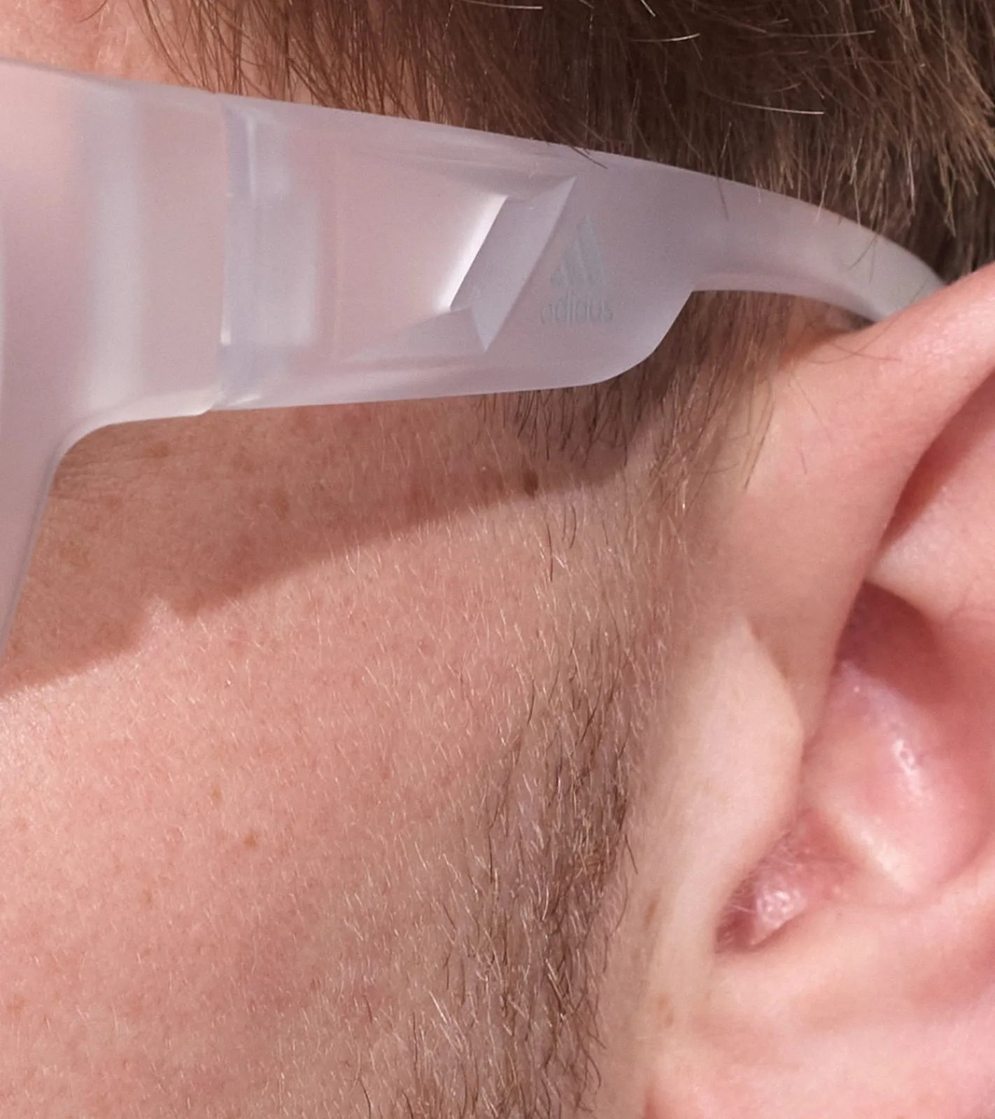 Sonnenbrillen*adidas 2er Sparpack Sport Herren Sonnen-Brille mit rot/orangenen Gläsern und transparenten Bügeln Lauf-Brille SP0008 6126G Transparent