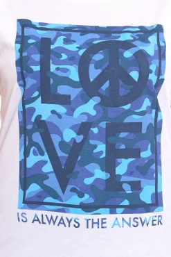 Tops & T-Shirts*AjC 2er Sparpack Damen T-Shirt mit verschiedenen Prints kurzärmliges Sommer-Shirt Baumwolle Mint, Rosa oder Weiß