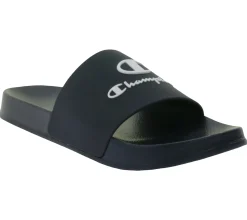 Zehentrenner & Sandalen|Pantoffeln & Hausschuhe*Champion 3er Sparpack Kos Damen und Herren Bade-Schuhe Badelatschen Sommer-Schuhe Schlupf-Schuhe S22175 Schwarz oder Blau