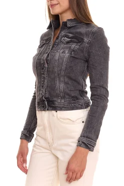 Mäntel & Jacken*GANG JEANS 2er Sparpack Damen Denim-Jacke Jeans-Jacke im Washed Look 68113848 Grau/Schwarz