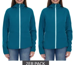 Mäntel & Jacken*McKINLEY 2er Sparpack Ciamarello W Damen Jacke wasserabweisende Softshell-Jacke mit VENTMAX-Technologie 422244 626 Petrolblau