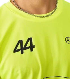 T-Shirts & Tank Tops*Mercedes-Benz 2er Sparpack AMG Petronas F1 Herren T-Shirt Lewis Hamilton Kurzarm-Trikot 701227120 001 Neon-Gelb