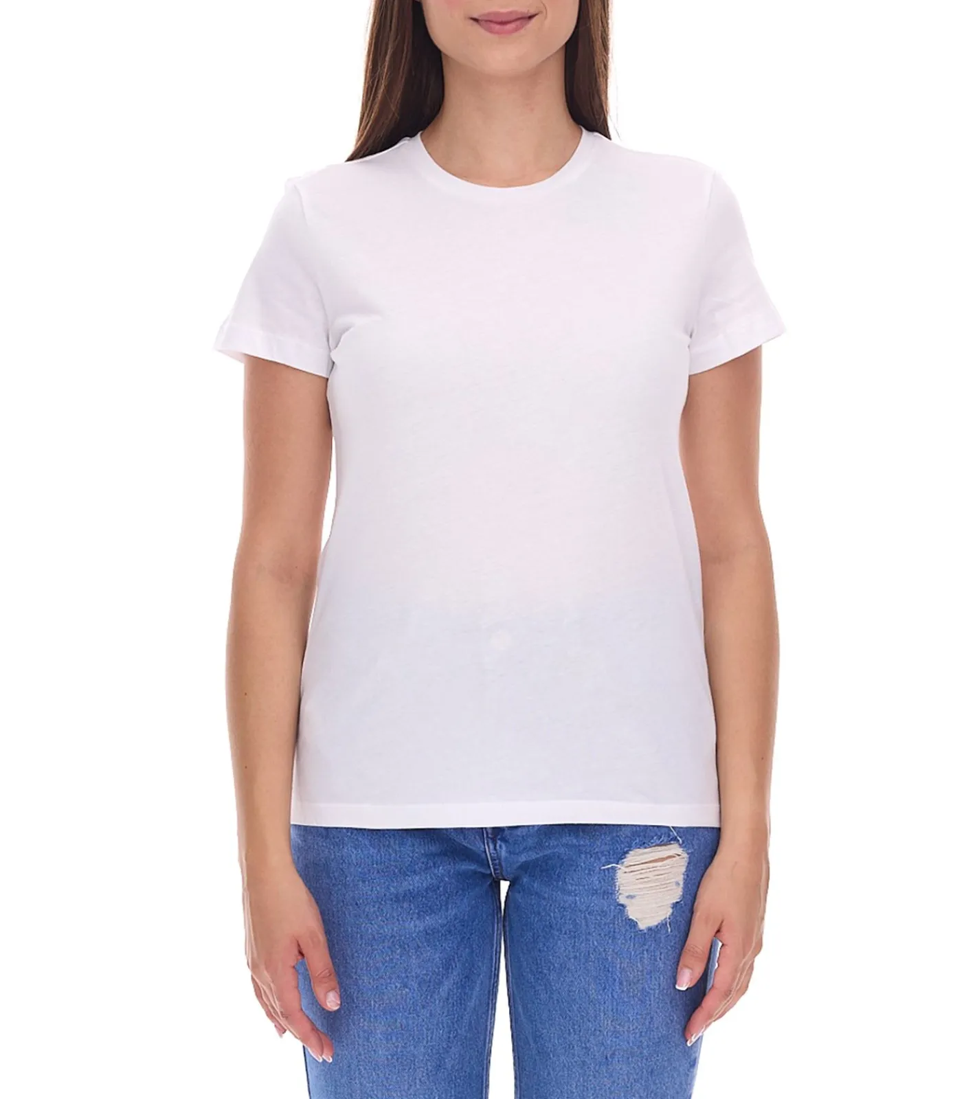 Fitnessmode & Jogginghosen|Tops & T-Shirts*PUMA 3er Sparpack Damen T-Shirt nachhaltiges Baumwoll-Shirt schlichtes Sport-Shirt Fitness-Shirt 678257 01 Weiß