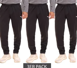 Sportunterbekleidung|Jogginghosen & Fitnessmode*PUMA 3er Sparpack LIGA Training Pant Core Herren Trainings-Hose Jogginghose Fußball-Pants 655770 03 Schwarz