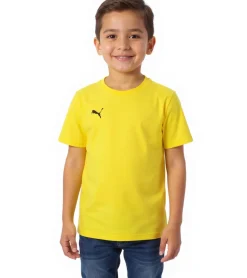 T-Shirts & Tank Tops*PUMA 2er Sparpack TeamGoal 23 Jungen & Mädchen Sport-Shirt Baumwoll-Shirt mit Logo-Patch T-Shirt 656709 07 Gelb