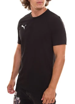 T-Shirts & Tank Tops*PUMA 6er Sparpack TeamGOAL 23 Casual Herren Baumwoll-Shirt mit Logo-Stickerei schlichtes T-Shirts 656578 Schwarz, Navy oder Gelb
