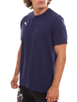 T-Shirts & Tank Tops*PUMA 6er Sparpack TeamGOAL 23 Casual Herren Baumwoll-Shirt mit Logo-Stickerei schlichtes T-Shirts 656578 Schwarz, Navy oder Gelb