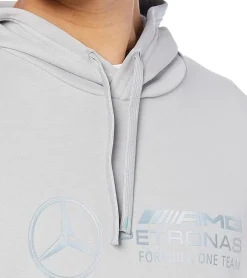 Pullover & Sweater*PUMA 2er Sparpack X Mercedes-Benz AMG Petronas F1 MAPF1 LS Statement Herren Kapuzen-Pullover mit reflektierendem Logo Druck Baumwoll-Hoodie 621158 02 Grau