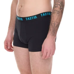 Unterwäsche|Boxershorts*TASTIQ 15er Sparpack Herren Boxershorts mit Pizza- / US-Dollar- oder Müsli-Print Baumwoll-Unterhose in Geschenkbox Unterwäsche Tas/1/BCX3 Schwarz/Blau/Grün/Gelb Cerealien-Set