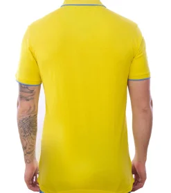 Hemden & Poloshirts*U.S. POLO ASSN. 2er Sparpack Herren Polo-Shirt Basic-Shirt Baumwoll-Shirt Kurzarm-Shirt 197 63899 52520 115 Gelb/Hellblau