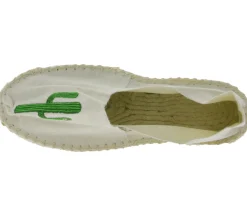 Pantoffeln & Hausschuhe*Espadrij Classic Brode Damen Pantoffeln modische Sommer-Schuhe mit Kaktus-Print Beige